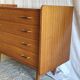 Modernist chest of drawers with 4 drawers in wood - 1950s/60s