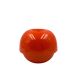 Space age orange ceramic vase, Sicart Italy ca. 1970