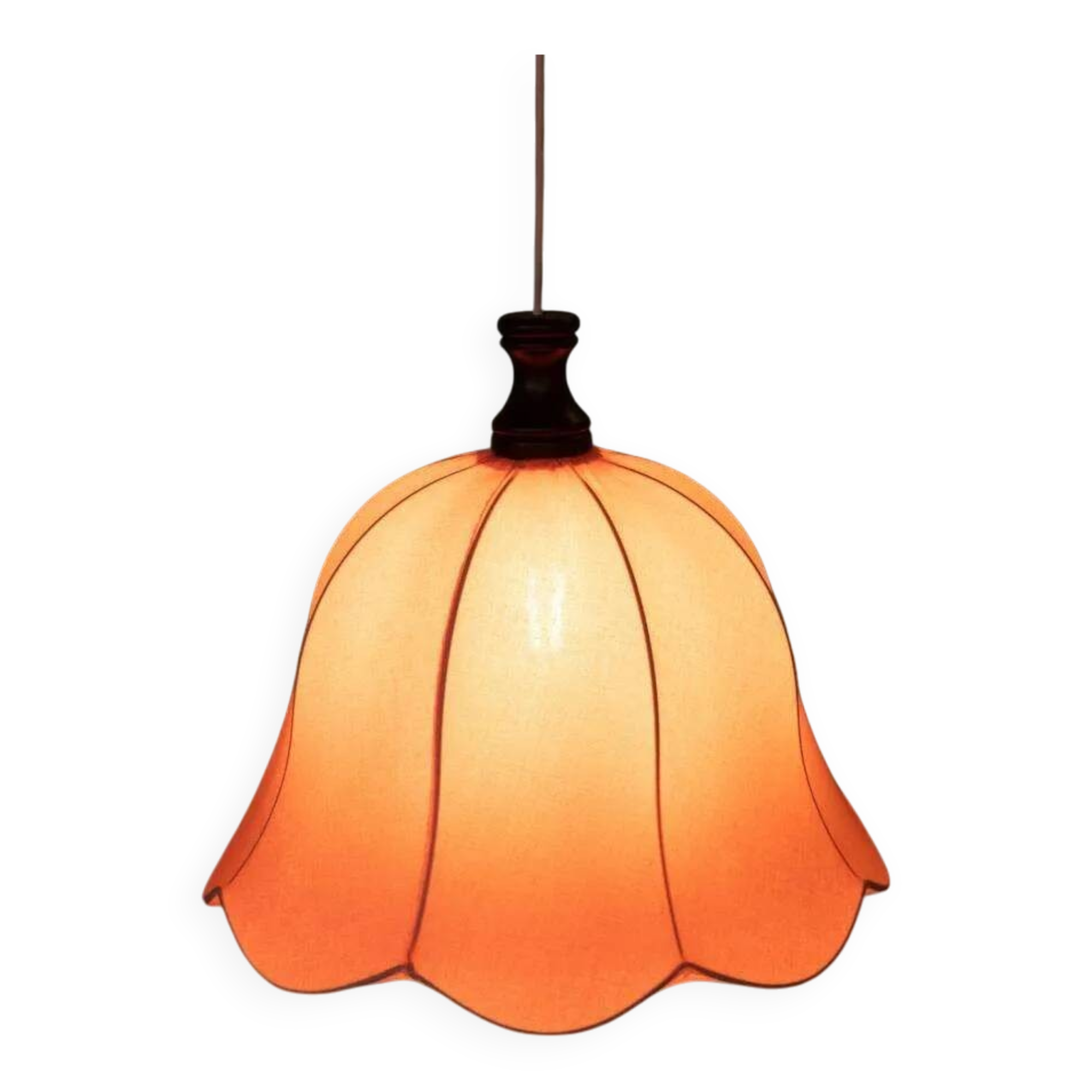 Vintage pink Scandinavian tulip pendant