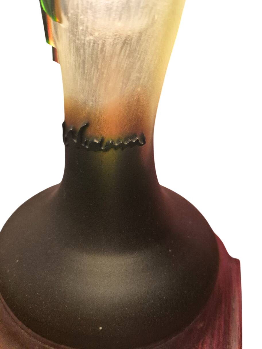 lampe dégagé a l'acide signé Devianne 1950