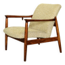 Fauteuil en bois design vintage original 1970 E. Homa chaise longue design moderne du milieu du siècle