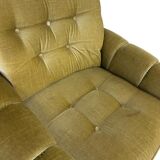 Set of 2 XL vintage single armchairs in space age style.