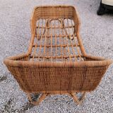 Bamboo and rattan child bed