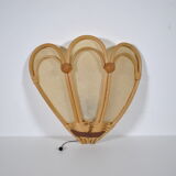 Rattan wall lamp 1970