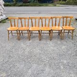 Baumann series of six bistro chairs