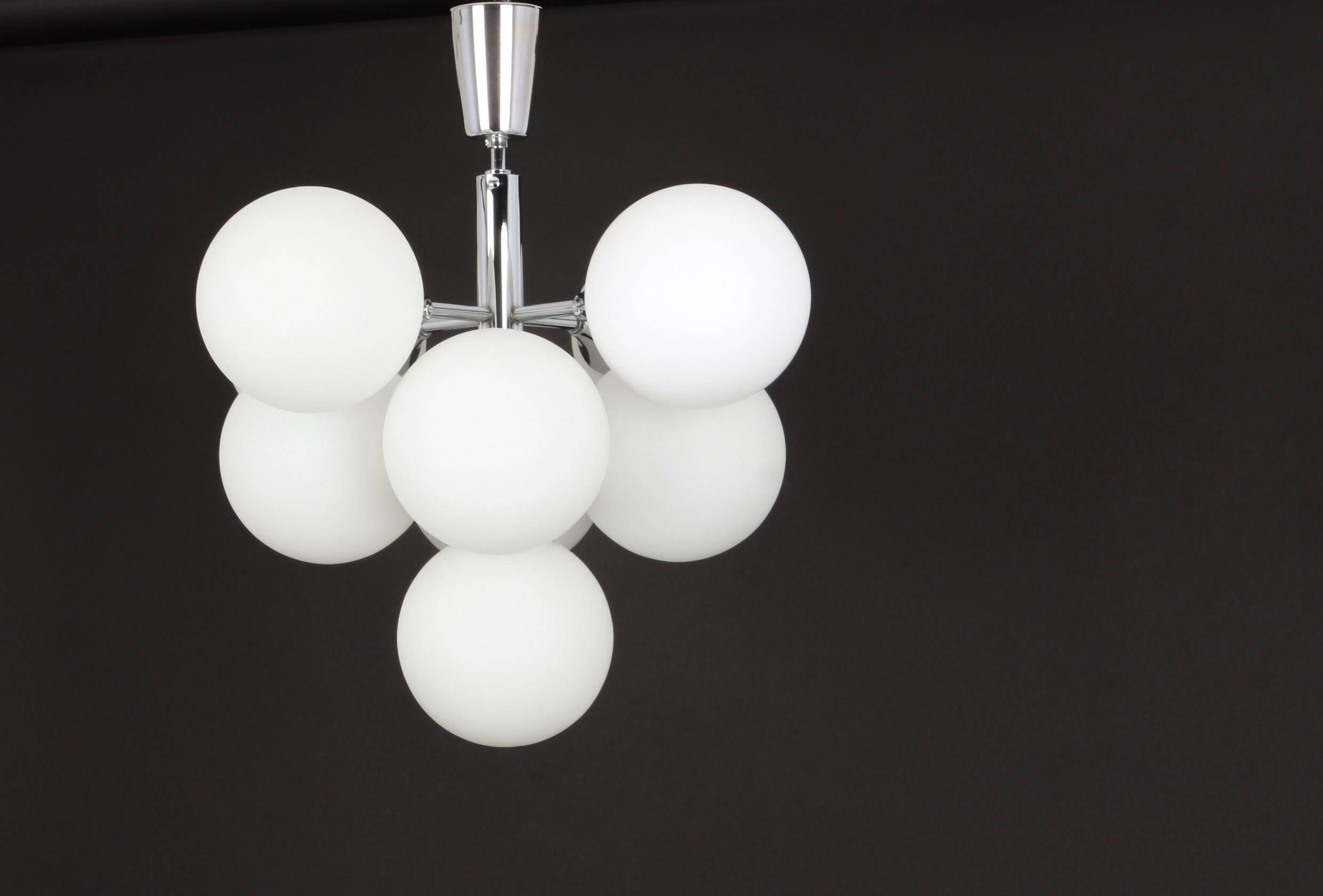 Atomic chrome lustre by Kaiser, Germany, 1960s