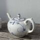 Antique Digoin Sarreguemines blue and white tea set