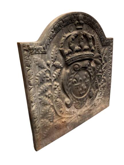 Cast iron fireplace backplate