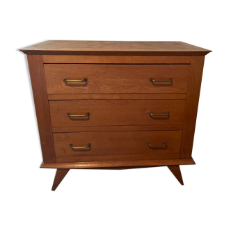 Dresser three drawers Scandinavian style compass feet year 60