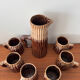 Vintage ceramic service Pol Chambost model Tree – jug and cup