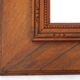 Rectangular antique mirror, wooden frame 37x55cm
