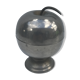 Old silver metal ice bucket Apple vintage