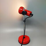 1970s red table lamp by Veneta Lumi