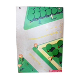 "Codaimant" metal pedagogical poster on the road code