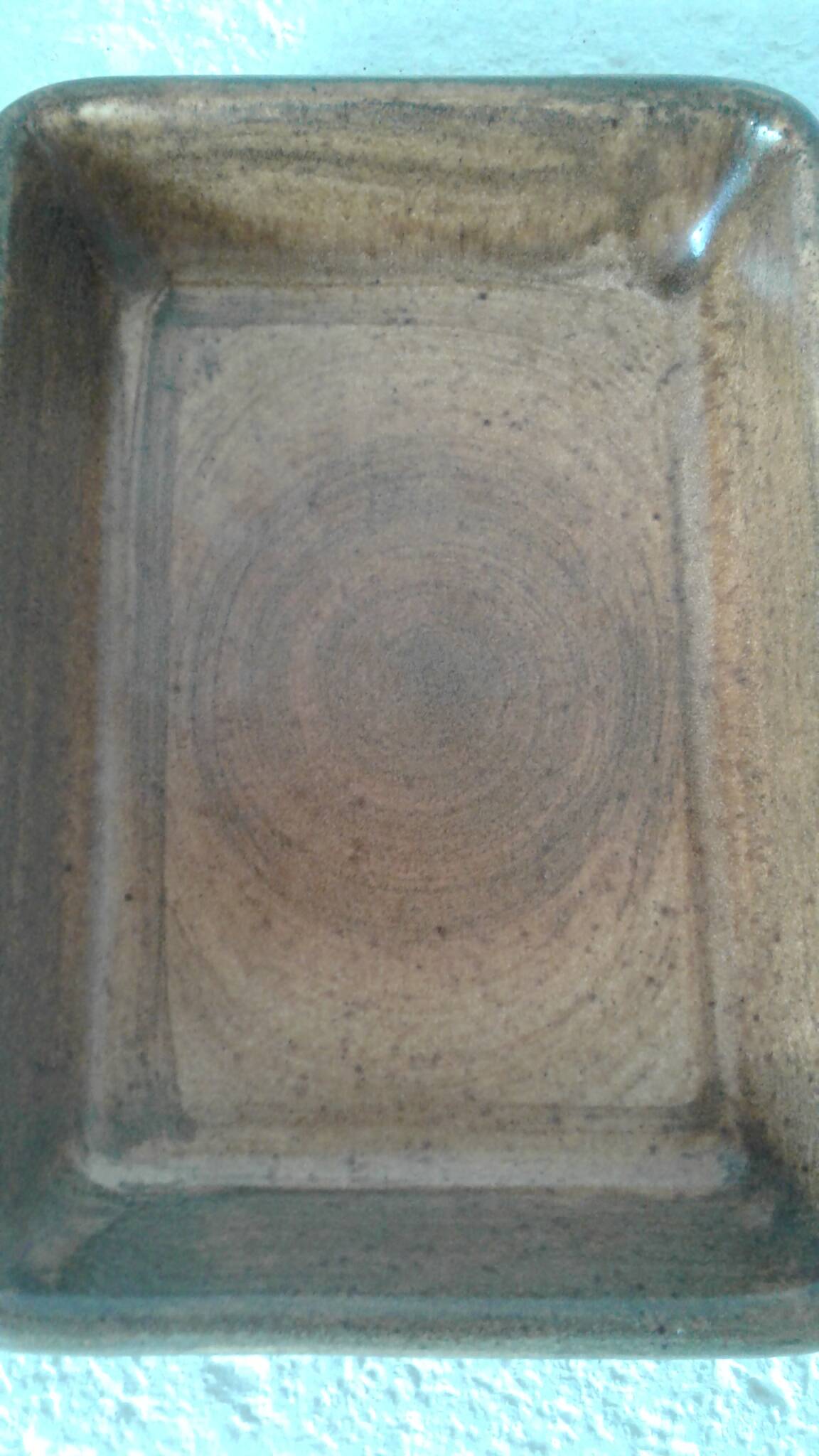 Stoneware butter dish