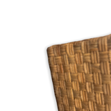 Planter in wicker and braided rattan