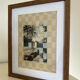 Collage and acrylic frame