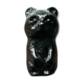 Vintage Bohemian glass bear paper press