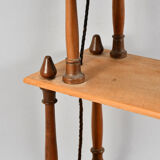 Wall shelf XIXth turned wood