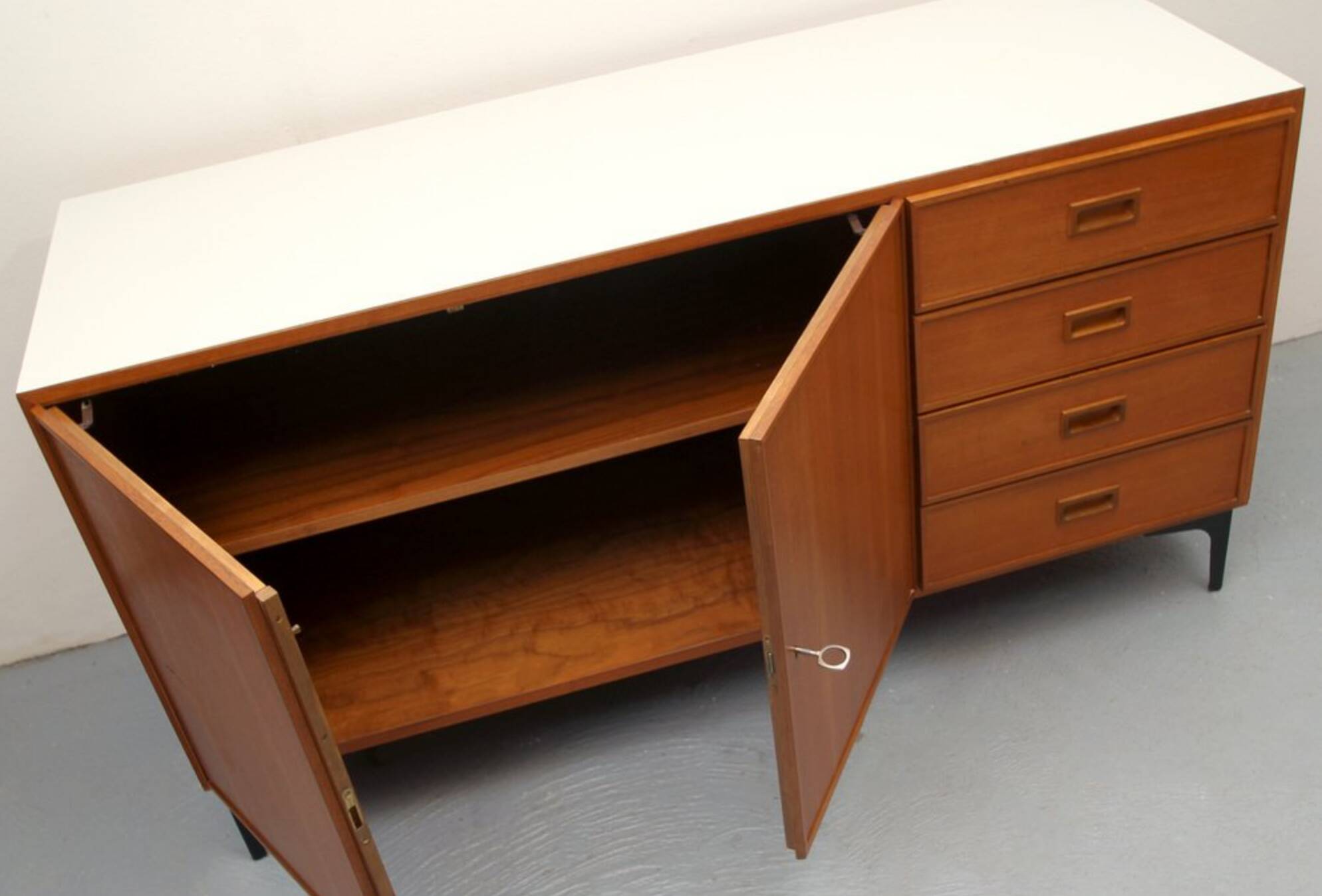 1960s sideboard in teak and formica
