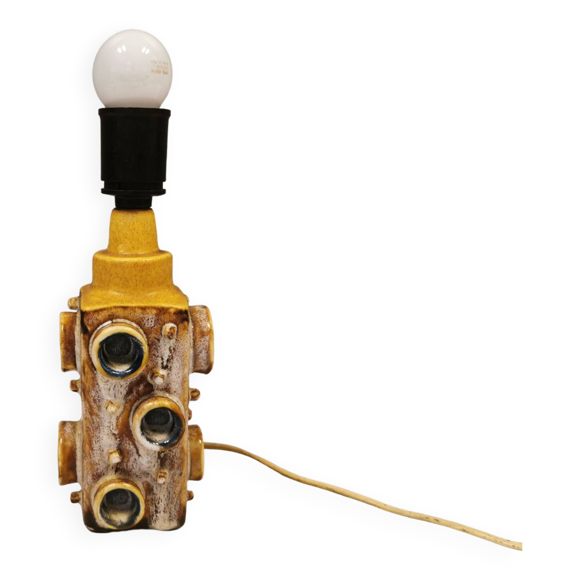 Danish Ceramic table lamp, estimated 1970s