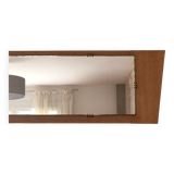 Trapezoidal mirror in solid oak