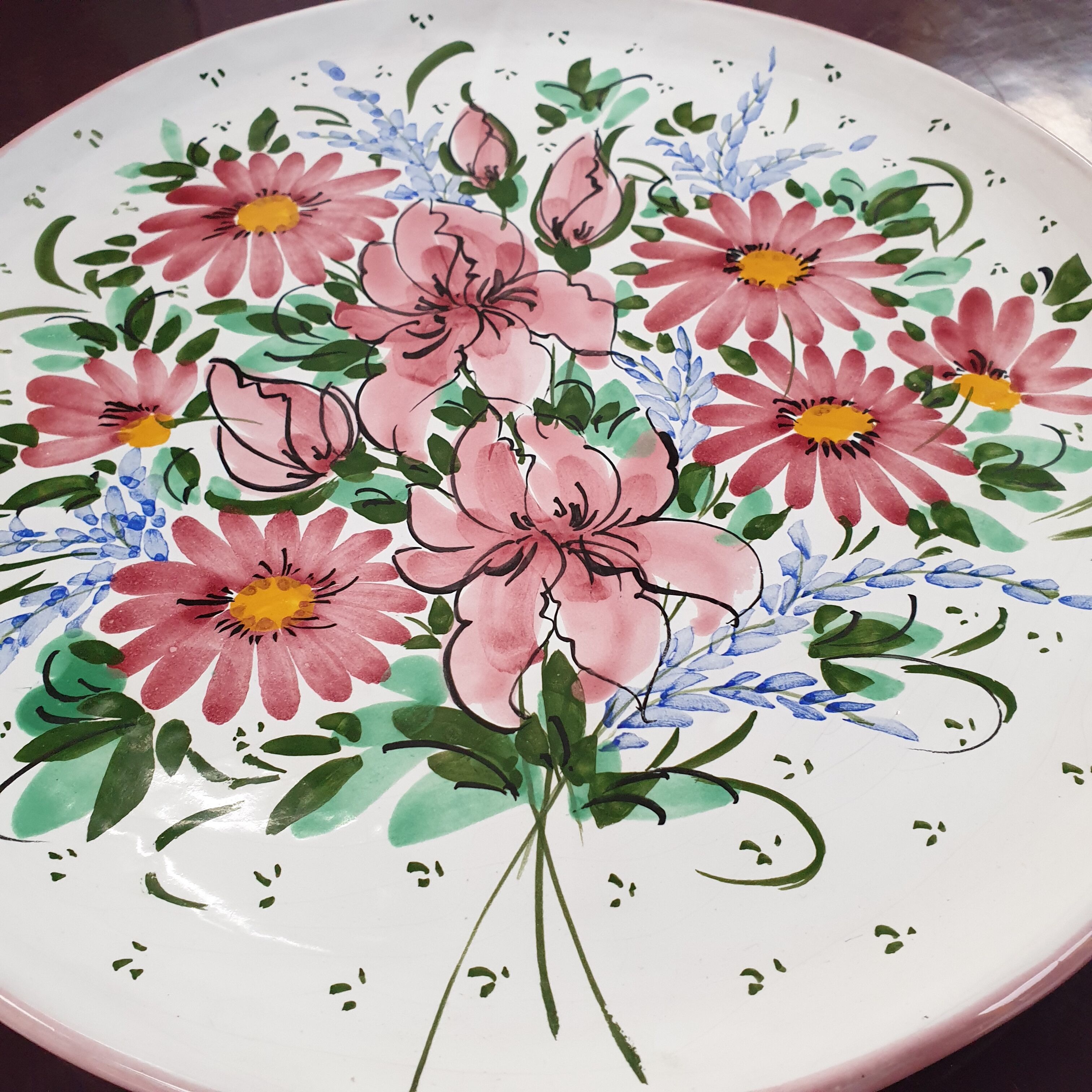 Ceramic plate of Vallauris by Maurice Boiron