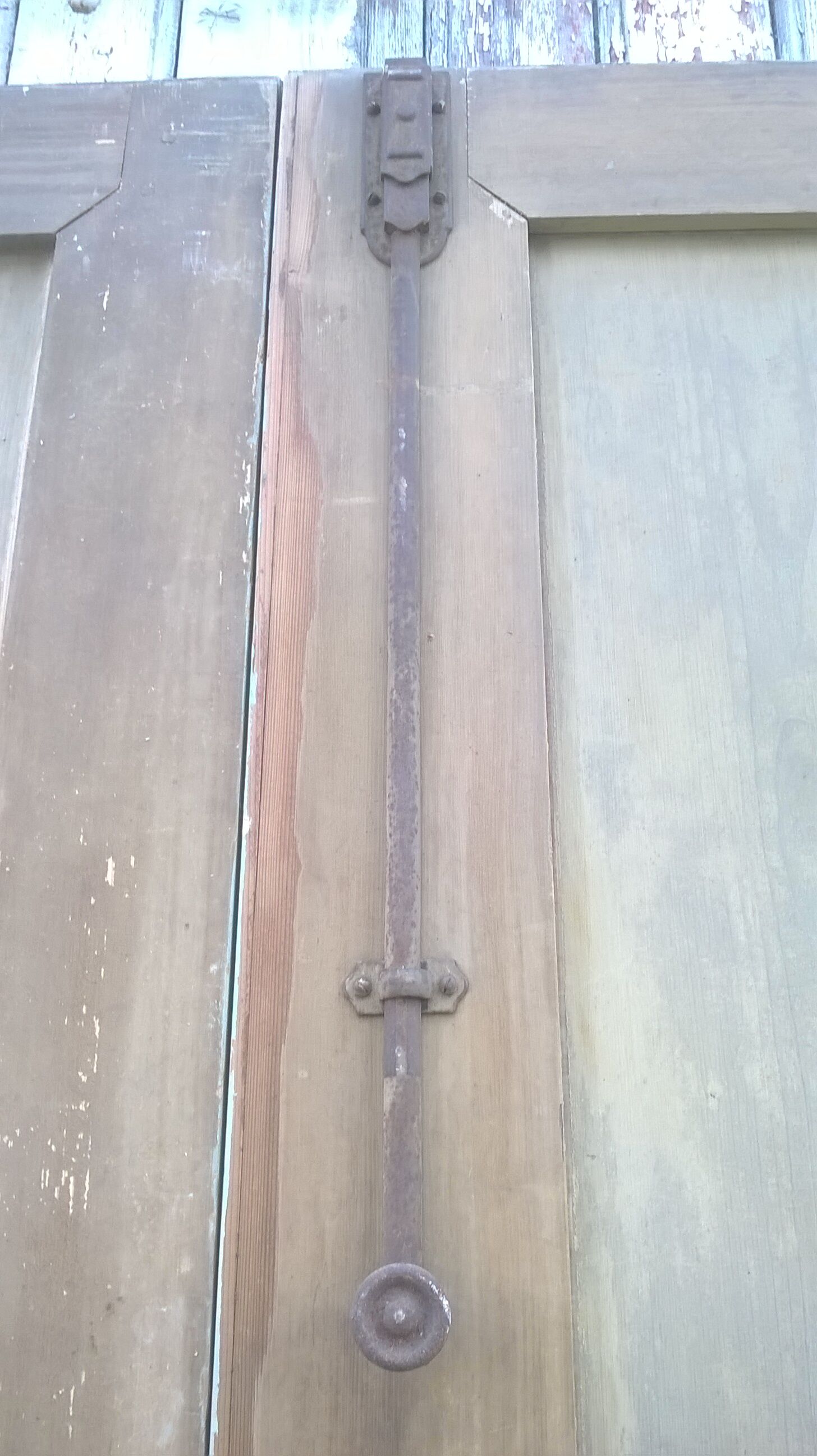 Set of 2 molded old communication doors