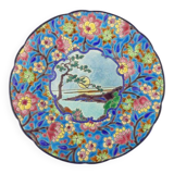 Assiette décorative en émaux de Longwy