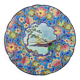 Decorative plate in Longwy enamels