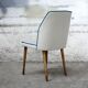 Chaise vintage pied de poule gris