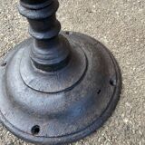 Café table bistro vintage brasserie 1890-1910 cast iron & fir