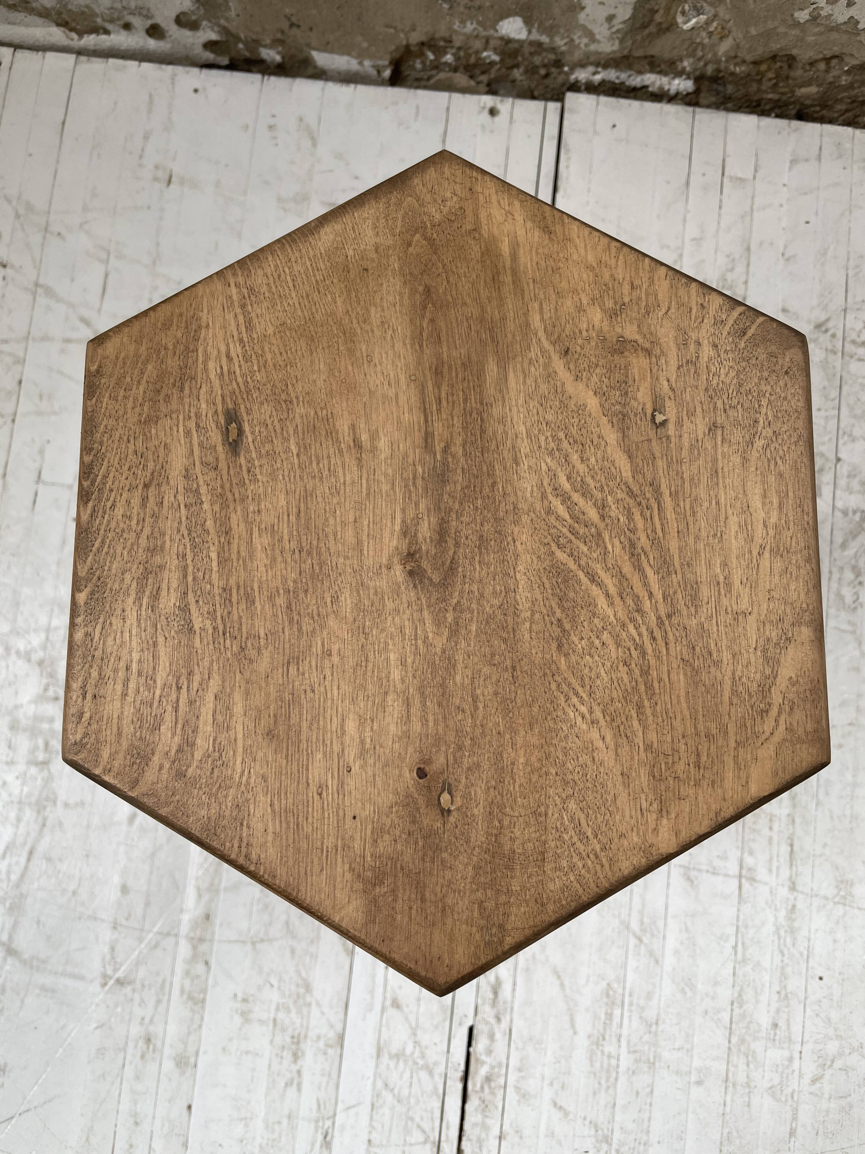 Oak tripod stool