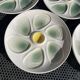 5 oyster plates from Salins earthenware