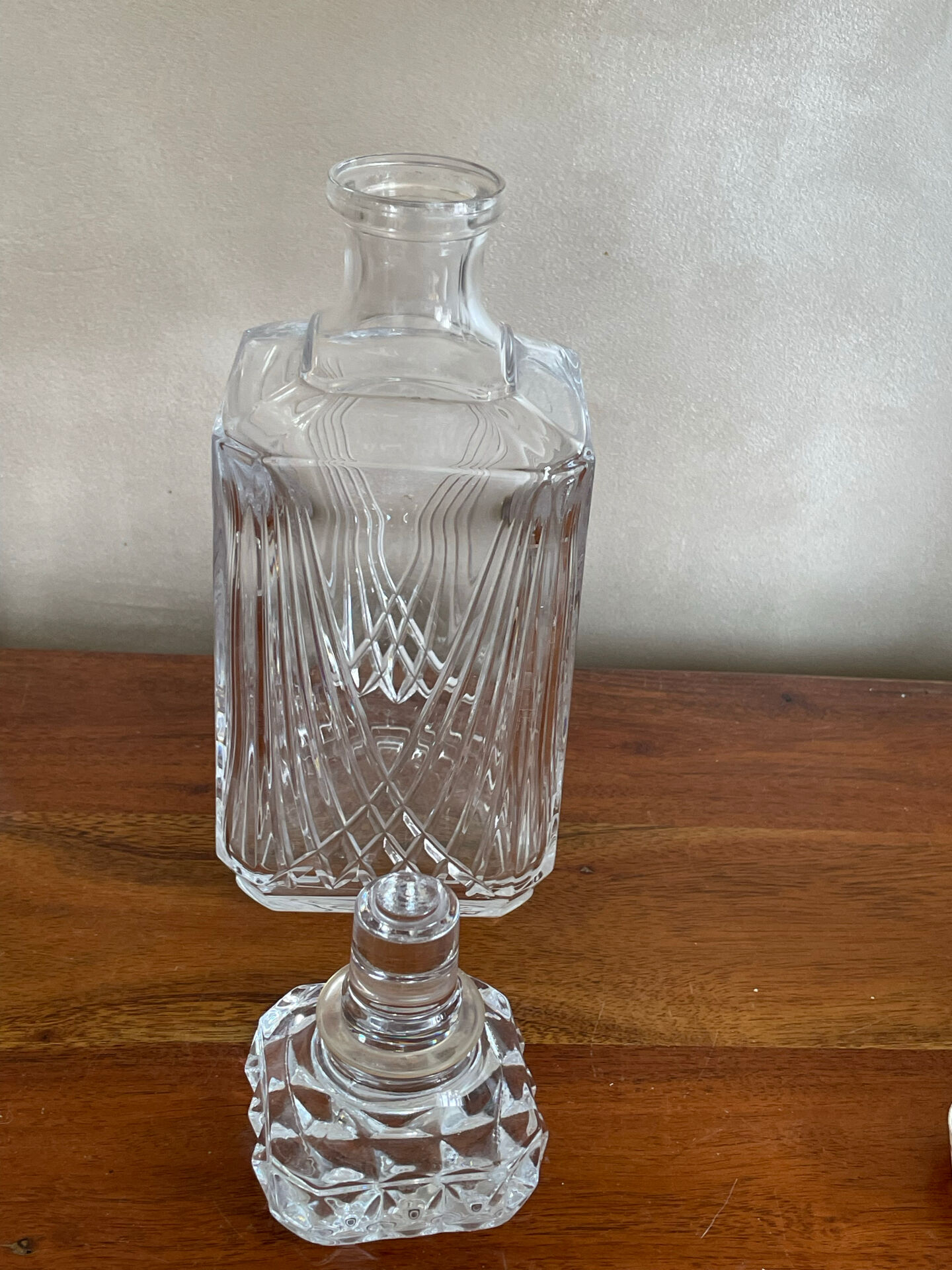 Cut glass carafe