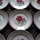 Lot 9 assiettes plates Badonviller germaine rose 1940