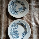 10 antique deep plates in ironstone