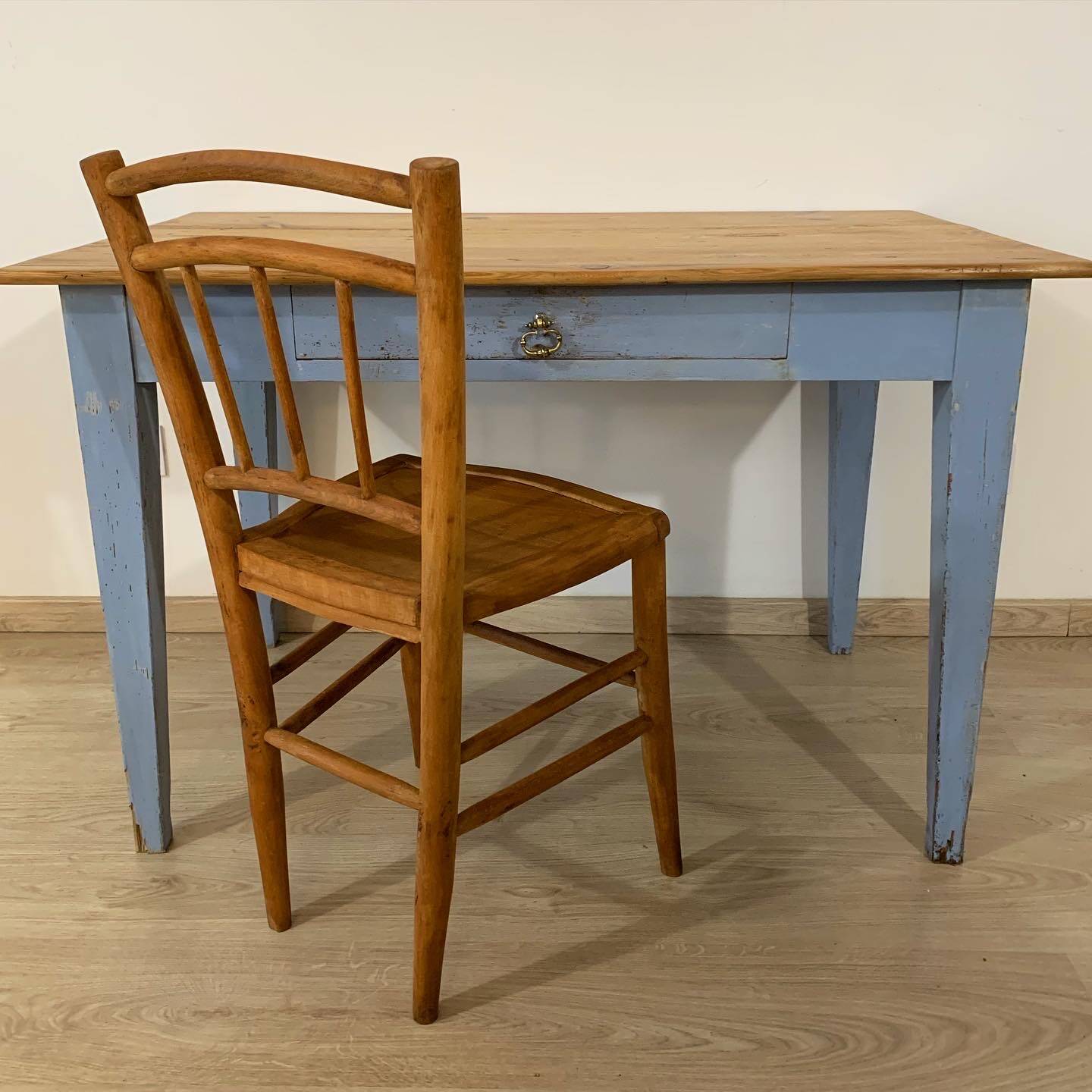 Old bistro chair completely restored.