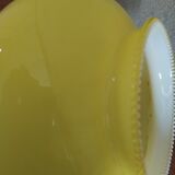 Suspension en verre jaune Vintage