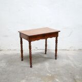 Vintage wooden desk side table