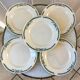 Lot of 5 flat plates in Terre de Fer Longchamp model Belleville, late 19th century