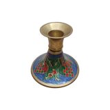 Bougeoir de Noël en laiton vintage