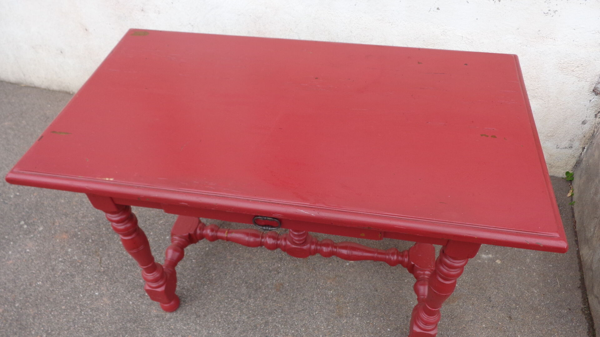 Red desk