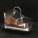 Butter dish silver plated butter/cheese dish with silver metal lid