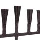 7-branch wrought iron Menorah candle holder, 1950s