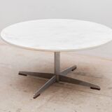 Mid-Century Marble Round Coffee Table, 1960s