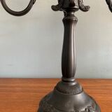 Seletti chandelier in rococo style in black metal