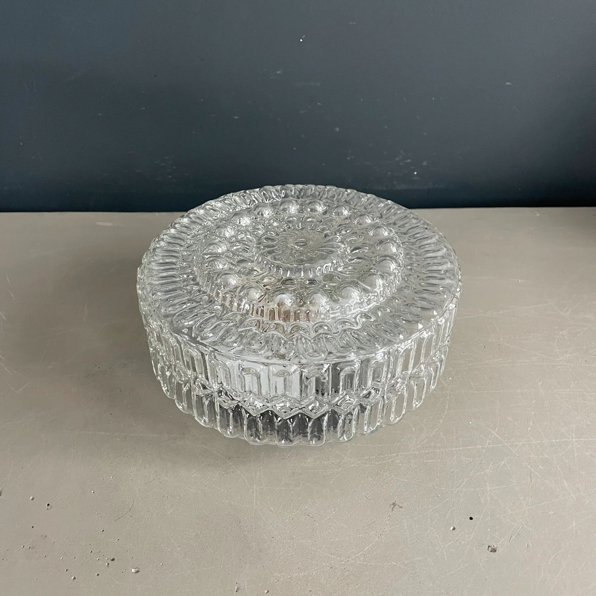 Ceiling light or moulded glass wall light