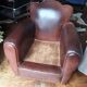 Art deco leather club Chair