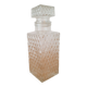 Carved glass decanter